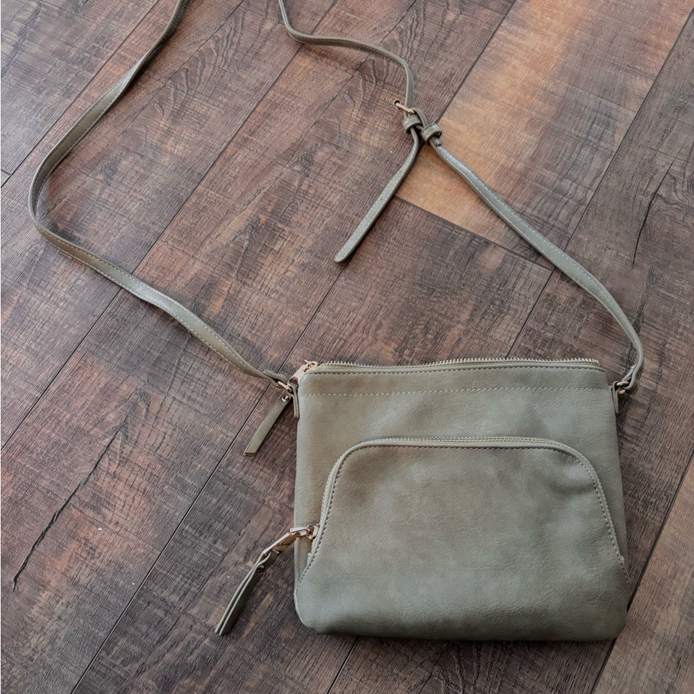 Stylish Olive Green Crossbody Bag